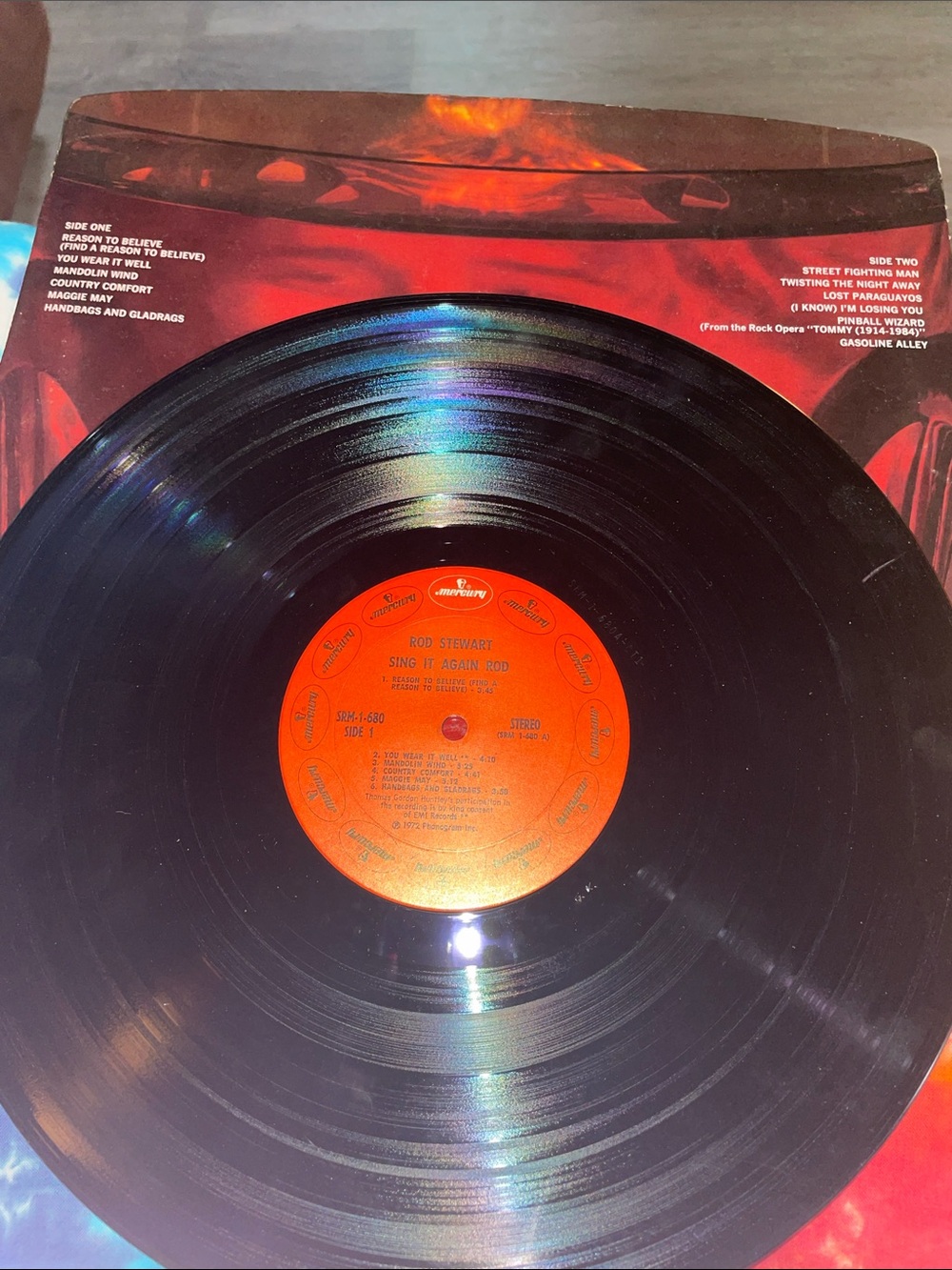 Rod Stewart Sing It Again Rod Vinyl Record - Black with Orange Label